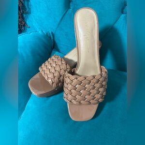 Rachel Zoe Elegant  Tan Woven Women's Sandals